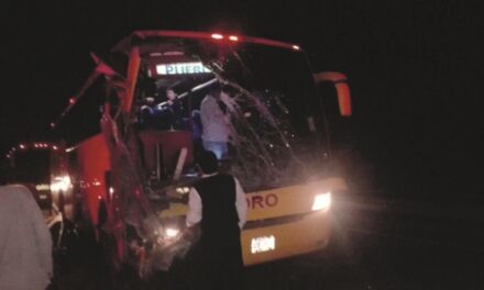 Choque entre autobús Oro y un camión dejó 22 lesionados