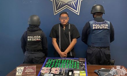 En Atlixco, Policía Estatal detiene a integrante de la banda “Sureños Crazy”